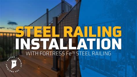 installing steel brackets for prefabricated wood and metal railing|fe26 railing installation instructions.